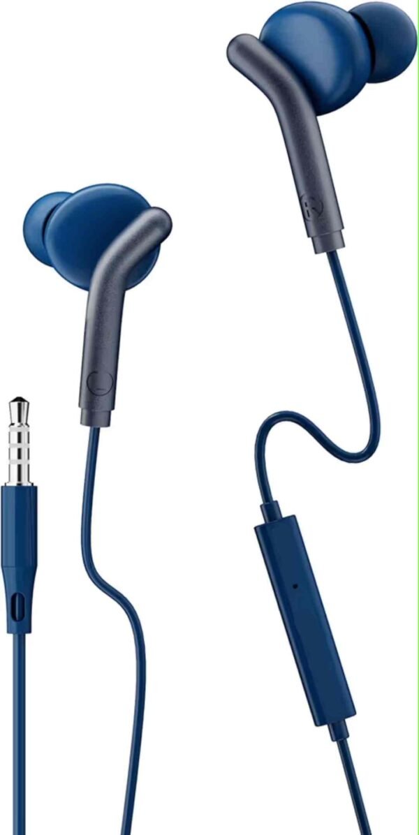 3.5Mm Wired in Ear Earphones, in-Line Mic, Deep Bass, 1.2M Strong and Long Lasting Cable
